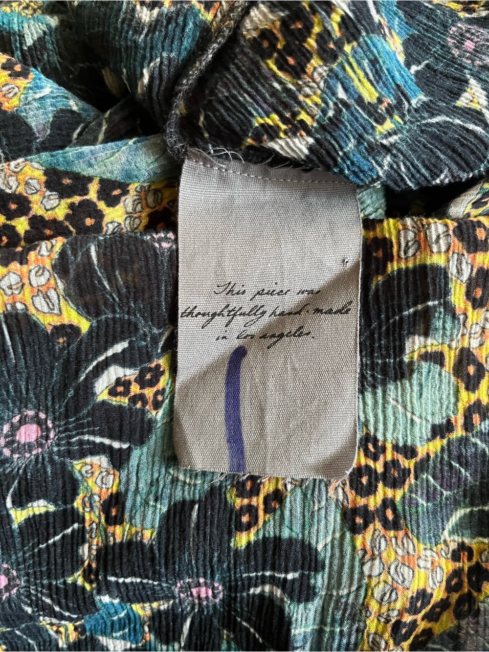 Barneys New York Black Midi Dress with Gold Floral Print - Picture 6 of 6